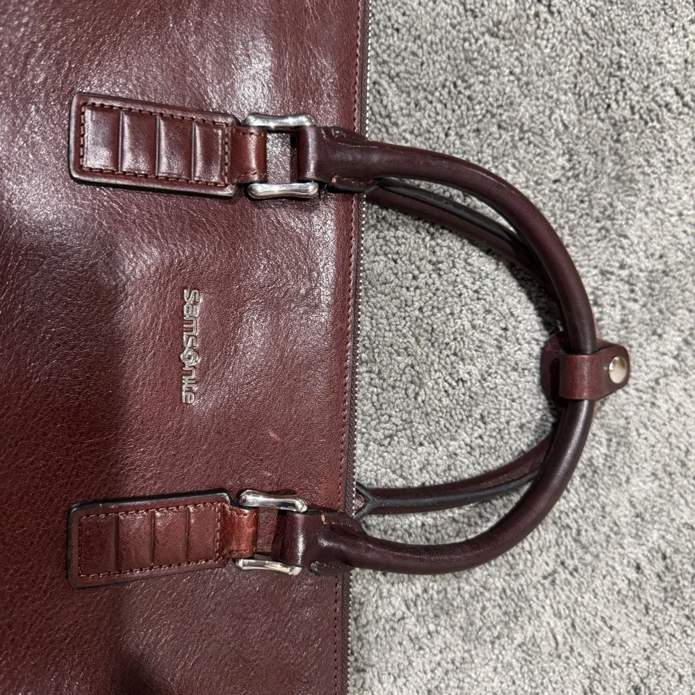 Vintage Samsonite Brown Leather Bag